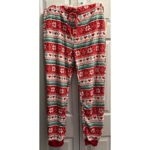 Secret Treasures Christmas Holiday Plush Pajama Pants Size XL NEW